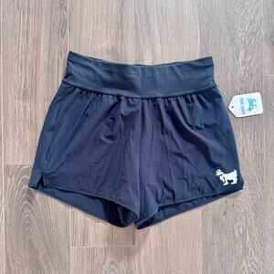 GOAT USA Athletic Shorts Double layer Lined Black Women Small Casual Gym